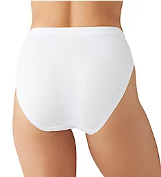 Understated Cotton Hi Cut Panty White S