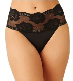 Light & Lacy Hi Cut Brief Panty Black S