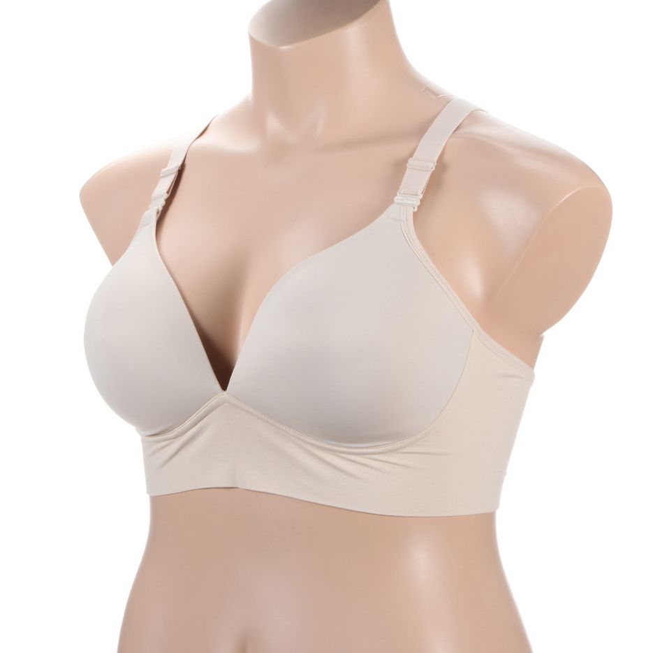 Women's Warner's RM3741A Elements of Bliss Wire-Free Contour Wide Band Bra  (Rich Black 34B) 