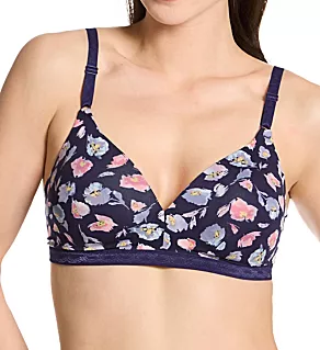 Cloud 9 Wire Free Contour Bra Eve Blue Lucky Floral 36C