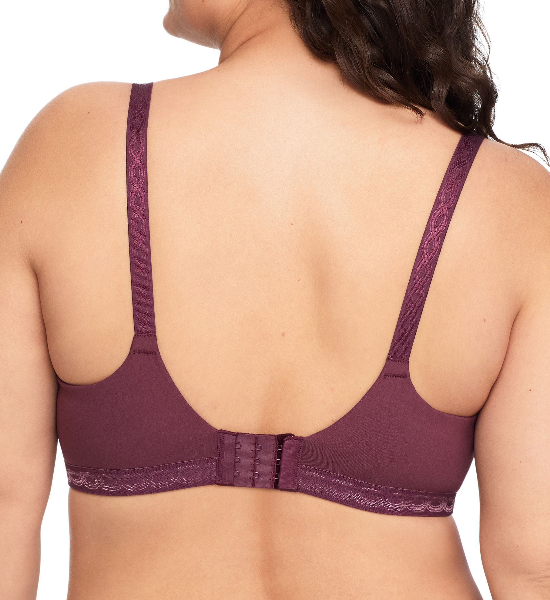 Warner's Cloud 9 Wire Free Contour Bra Burgandy 34C  - Image 2