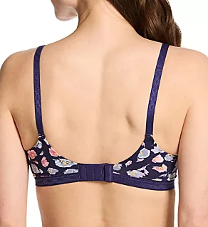 Cloud 9 Wire Free Contour Bra Eve Blue Lucky Floral 36C