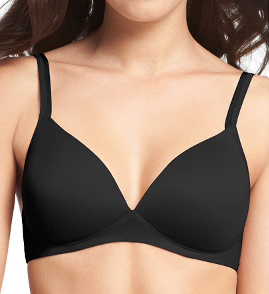 Warner's 1298 Elements Of Bliss Wire-Free Contour Bra with Lift (Black)