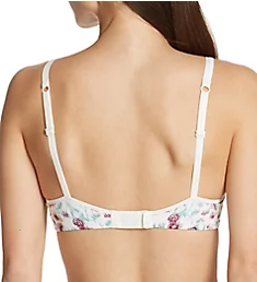Elements Of Bliss Wire-Free Contour Bra with Lift Ivory Floral Print 34C