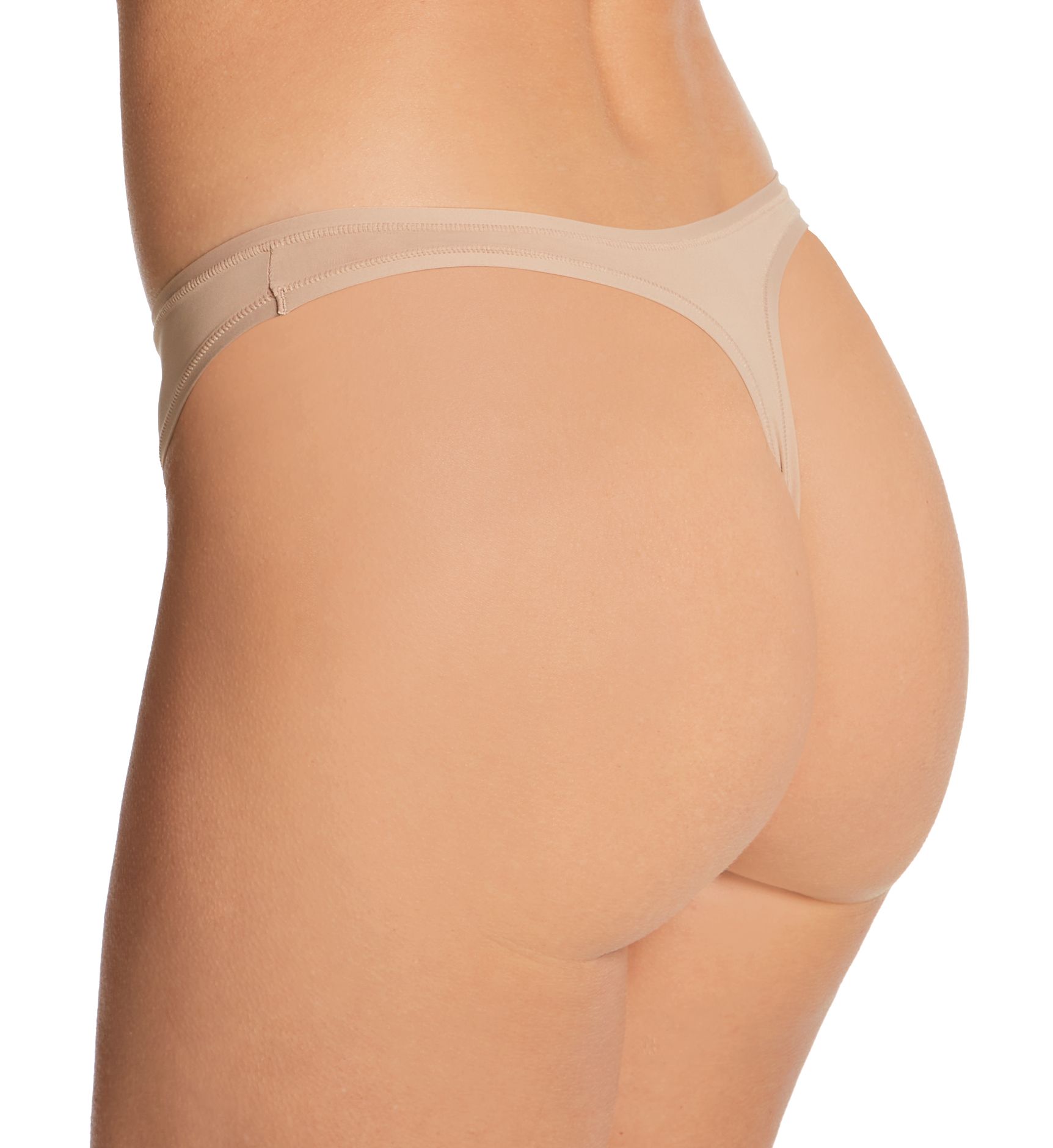 Warner's So Stretchy, So Good- Thong Panty Toasted Almond M  - Image 2