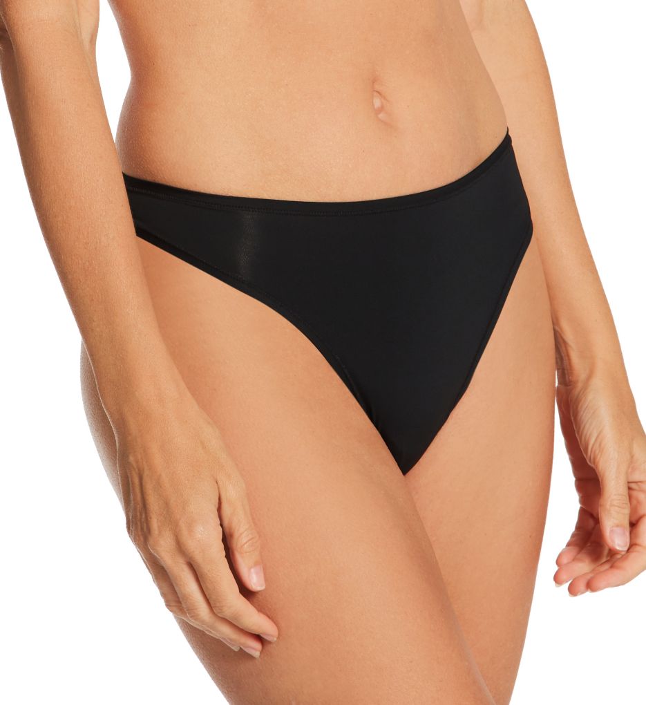 Warner's So Stretchy, So Good- Thong Panty Black XL  - Image 1