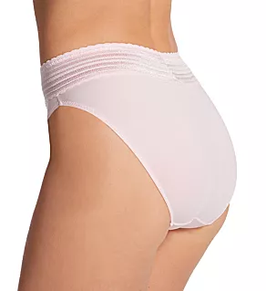 No Pinching. No Problems. Hi-Cut Brief with Lace Pale Pink M