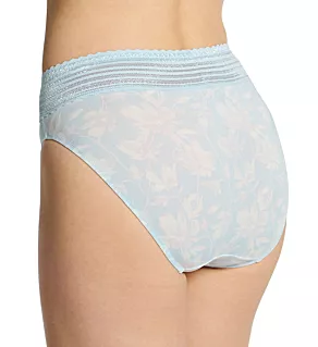 No Pinching. No Problems. Hi-Cut Brief with Lace Sky Blithe Floral 3X
