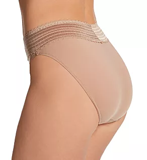 No Pinching. No Problems. Hi-Cut Brief with Lace Toasted Almond M