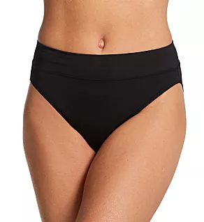 No Pinching. No Problems. Tailored Hi-Cut Panty Black M