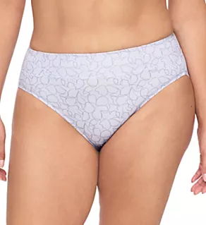 No Pinching. No Problems. Tailored Hi-Cut Panty Haze Chalk Floral L