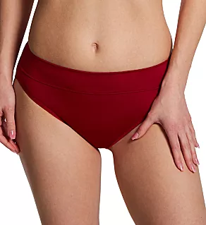 No Pinching. No Problems. Tailored Hi-Cut Panty Joyous Red 2X