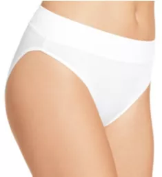 No Pinching. No Problems. Tailored Hi-Cut Panty White S