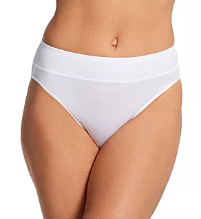No Pinching. No Problems. Tailored Hi-Cut Panty White S