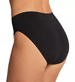 No Pinching. No Problems. Tailored Hi-Cut Panty Black M