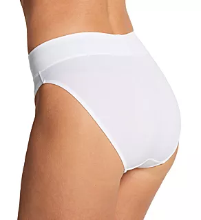 No Pinching. No Problems. Tailored Hi-Cut Panty White S