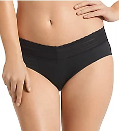 No Pinching. No Problems. Hipster with Lace Panty Black S