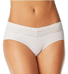No Pinching. No Problems. Hipster with Lace Panty Butterscotch/Dot Print S