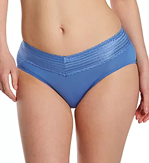 No Pinching. No Problems. Hipster with Lace Panty French Blue S