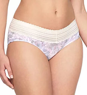 No Pinching. No Problems. Hipster with Lace Panty Ivory Mist/Watercolor 2X