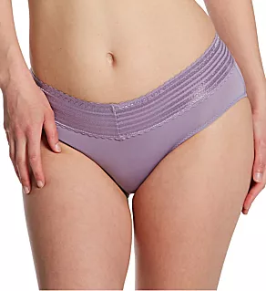 No Pinching. No Problems. Hipster with Lace Panty Lavender Gray XL