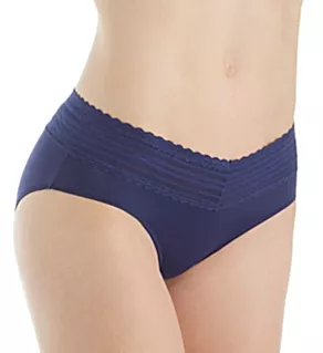No Pinching. No Problems. Hipster with Lace Panty Navy Ink 2X