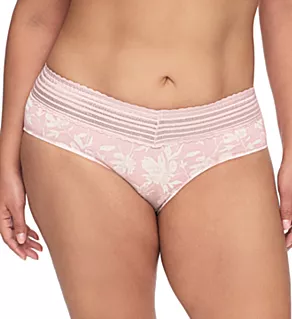 No Pinching. No Problems. Hipster with Lace Panty Peachskin Blith Floral L