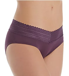 No Pinching. No Problems. Hipster with Lace Panty Purple Fig S