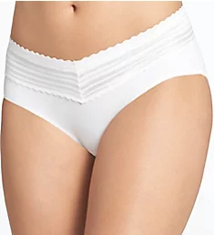 No Pinching. No Problems. Hipster with Lace Panty White S