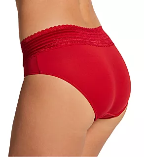 No Pinching. No Problems. Hipster with Lace Panty Classic Red S