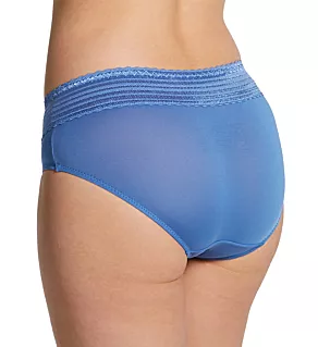 No Pinching. No Problems. Hipster with Lace Panty French Blue S
