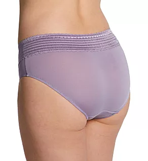 No Pinching. No Problems. Hipster with Lace Panty Lavender Gray XL