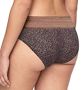 No Pinching. No Problems. Hipster with Lace Panty Swiss Mocha Leo 2X
