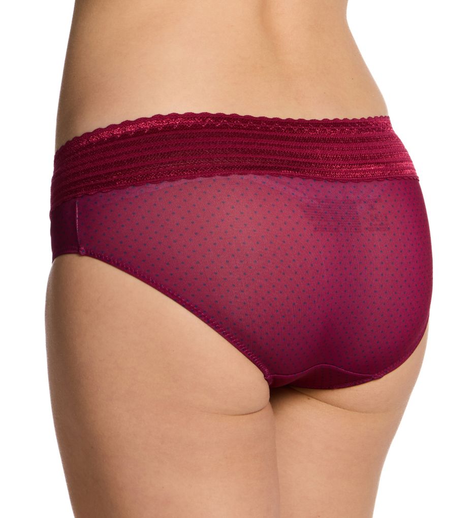 Warner's No Pinching. No Problems. Hipster with Lace Panty Winterberry/Blue Dot M  - Image 2