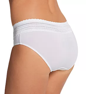 No Pinching. No Problems. Hipster with Lace Panty White S