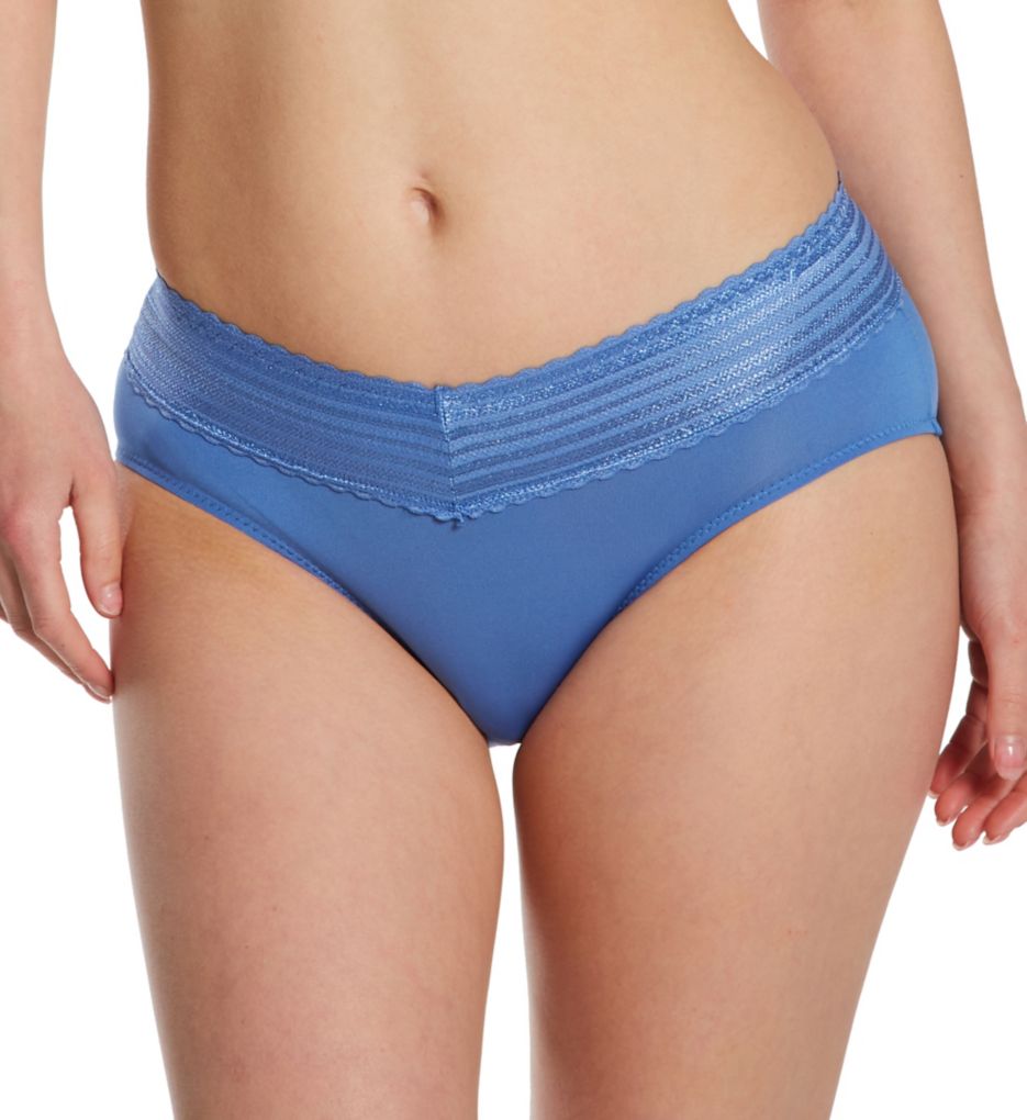 Warners Women's No Pinching No Problems Lace Hipster Panty, Banyan