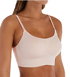 Easy Does It No Dig Wirefree Contour Crop Top Bra Rosewater S