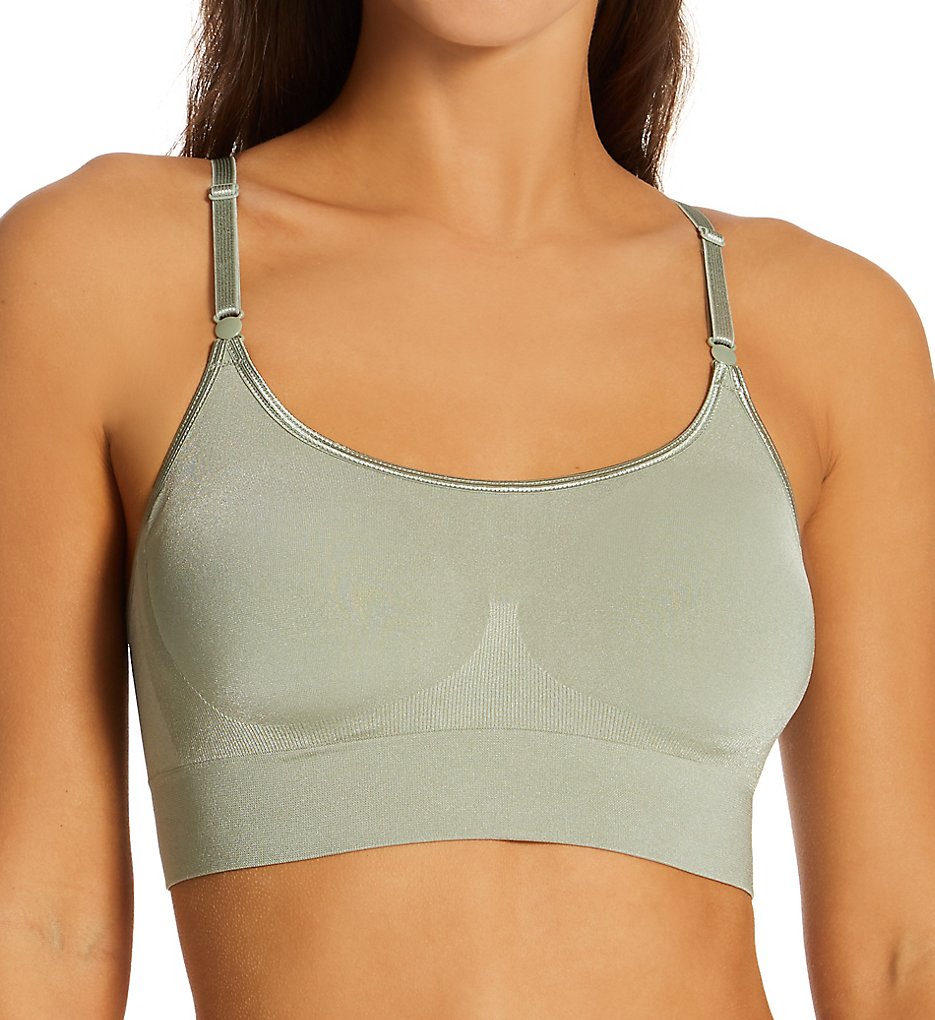 Warners : Warners RM0911A Easy Does It No Dig Wirefree Contour Crop Top Bra (Seagrass XS)