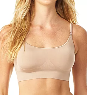 Easy Does It No Dig Wirefree Contour Crop Top Bra Toasted Almond M