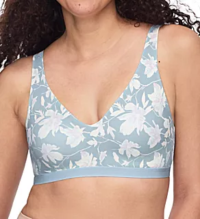 Cloud 9 Smooth Comfort Contour Wireless Bra Sky Blithe Floral S