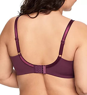 No Side Effects Underarm-Smoothing Wireless Bra Burgandy 40DD