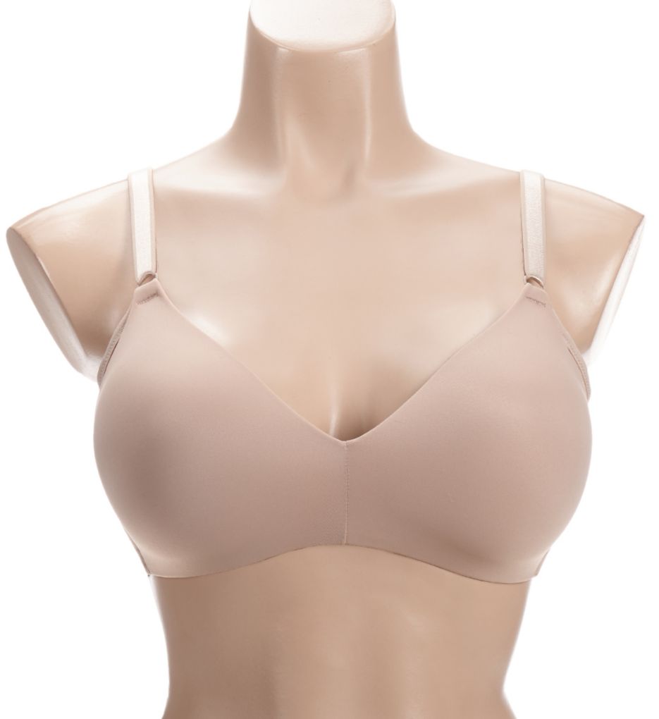No Side Effects Wire-Free Contour Bra w/ Mesh Wing Toasted Almond