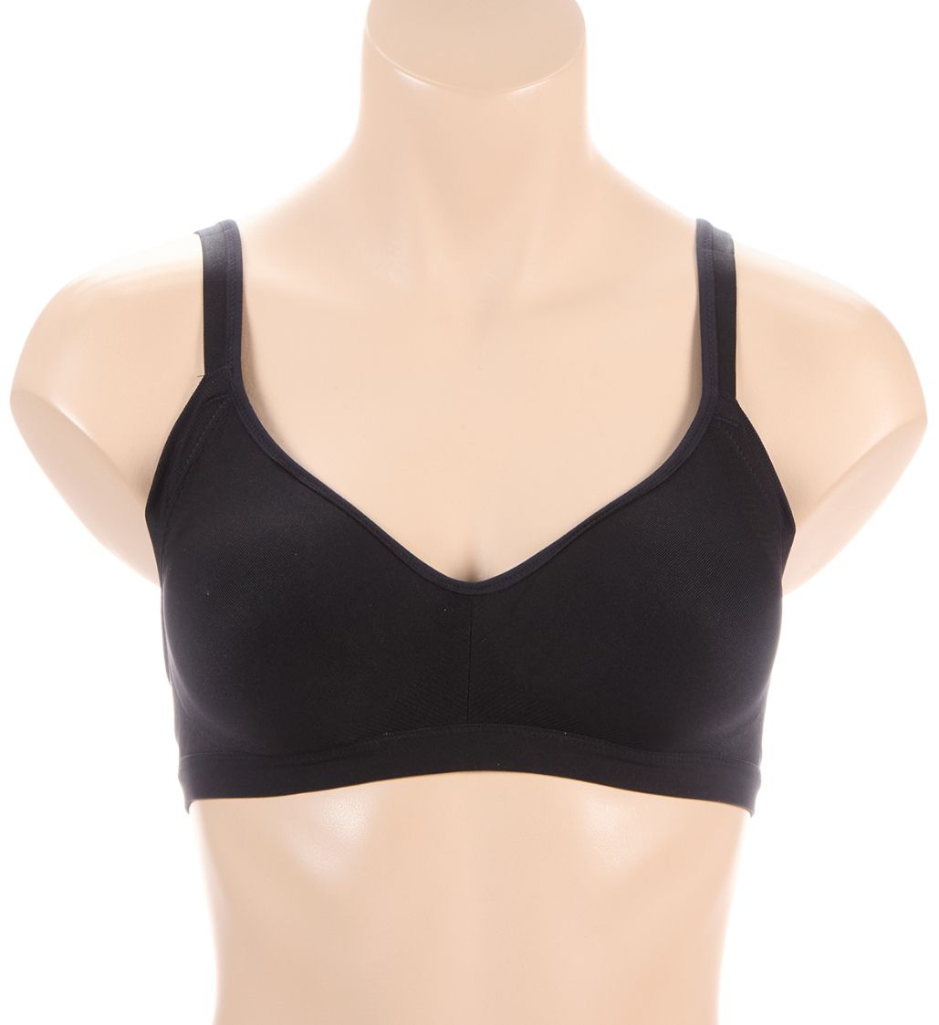Warner's Easy Does It No Bulge Wirefree Contour Bra Rich Black M  - Image 1
