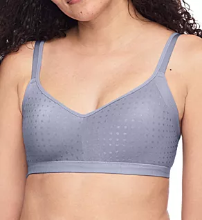 No Bulge Wireless Lightly Lined Bra Silver XS