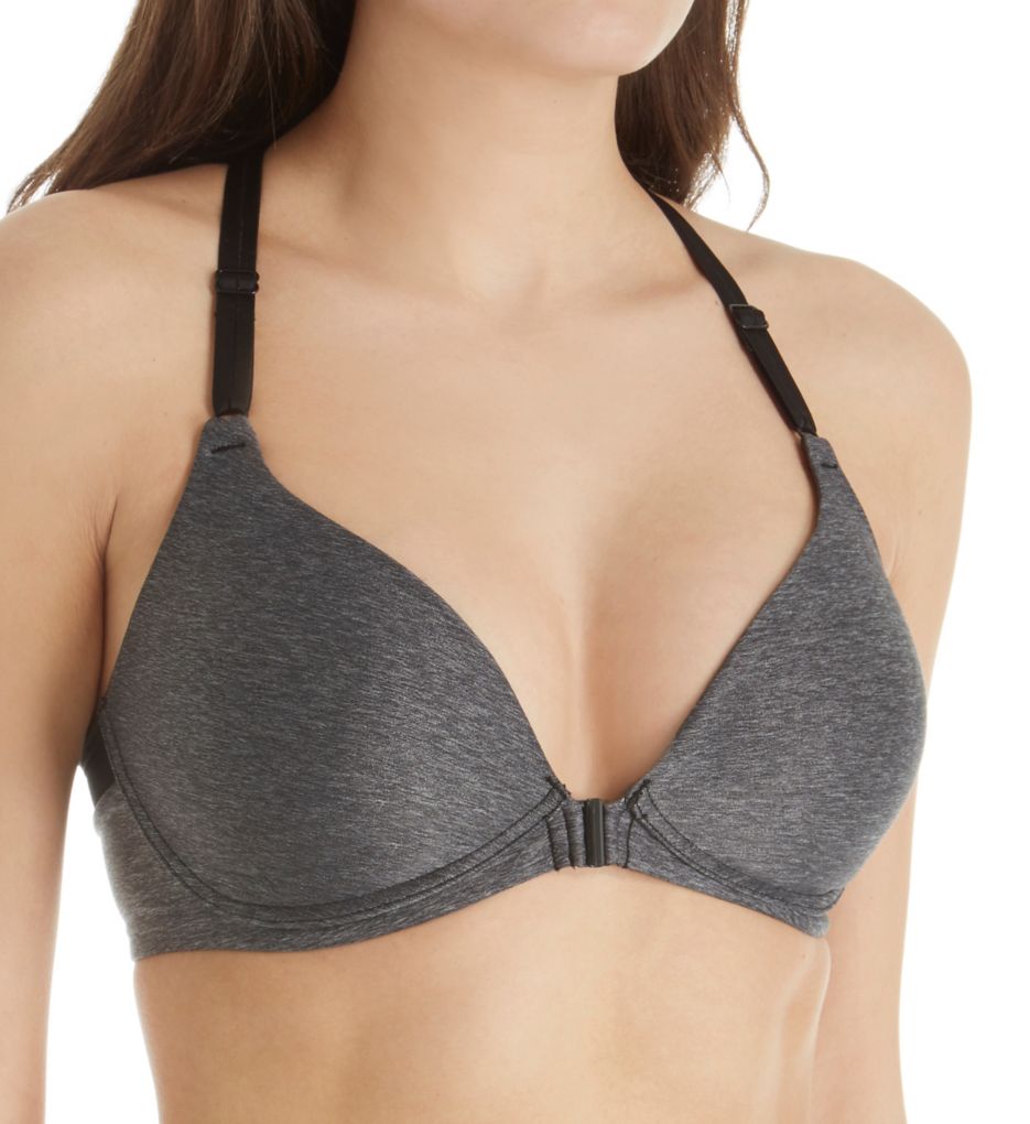 Warners (2113374) -- Warners RM4281A Play it Cool Wire-Free Cooling Racerback Bra (Dark Grey Heather 36C)