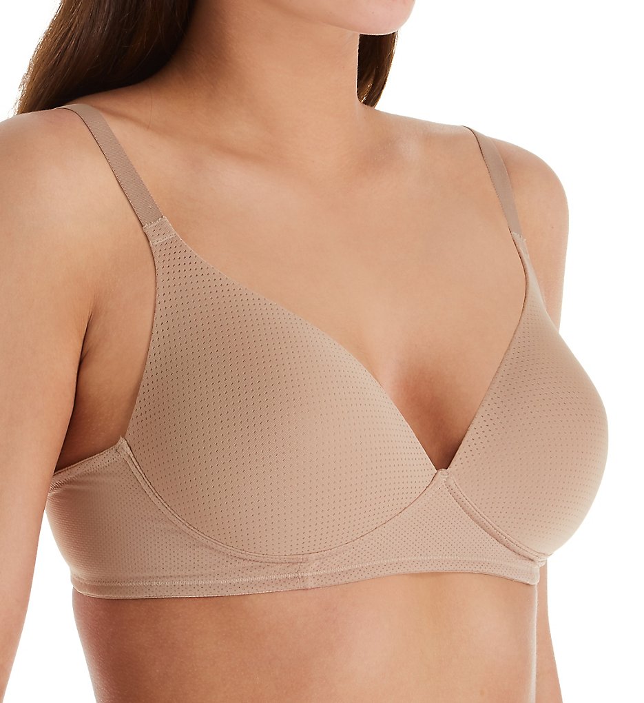 Warner's RM5941A Breathe Freely Wire-Free Contour Bra (Toasted Almond)
