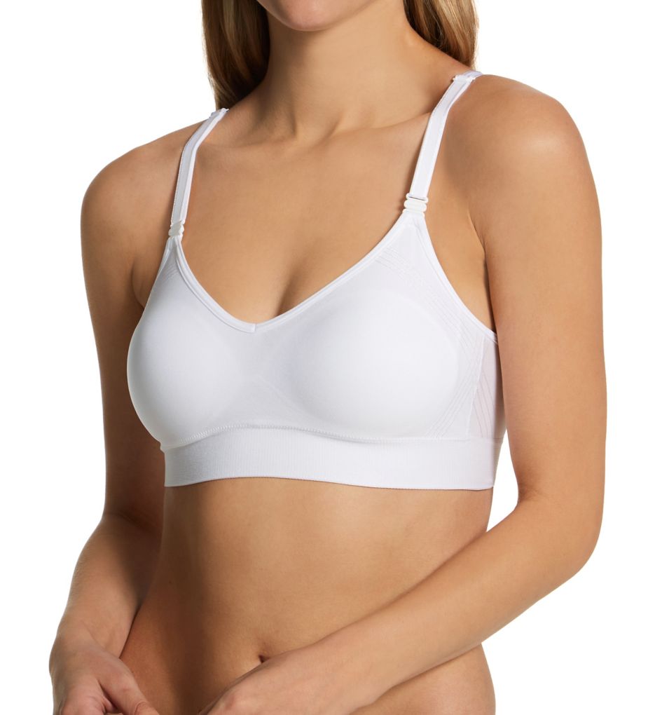 Warners Easy Does It Bra Large Wireless Lift White Brand New Criss