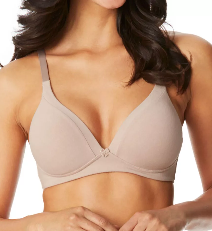 Invisible Bliss Cotton Wirefree Bra with Lift Toasted Almond 34A