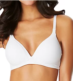 Invisible Bliss Cotton Wirefree Bra with Lift White 34A