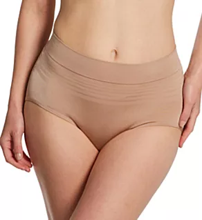 No Pinching. No Problems. Seamless Brief Panty Toasted Almond M